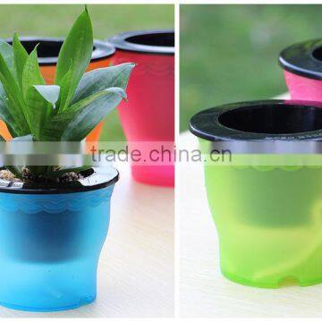 Mini Decorated Fancy Cute Self Watering Flower Pot photo-5