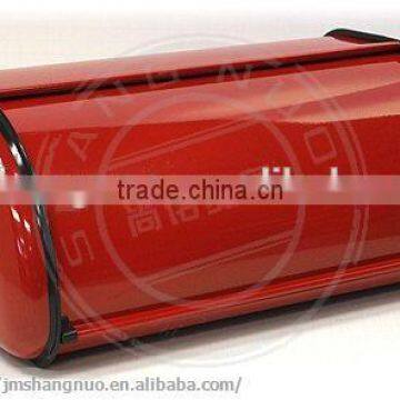 custom Red Powder Coated Bread Bin