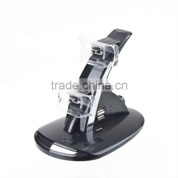 USB Dual Controller Control Charger Stand Dock Station for PS3 Charging LED