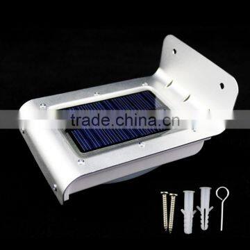 16 LED Solar Powered Light Sound Motion Sensor Solar Garden Outdoor Street Light Waterproof photo-2
