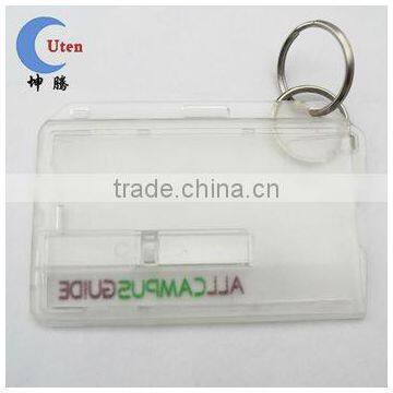 Clear PC Rigid Plastic ID Card Holder