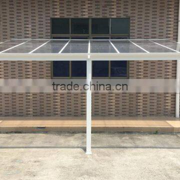 Sturdy aluminium frame hollow polycarbonate balcony waterproof canopy patio covers