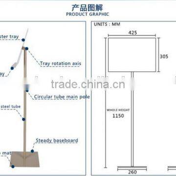 Help You Boost Your Sale!!! Outdoor Flooring Metal Poster Display Stand photo-4