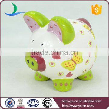2015 Popular Hot Pretty Handprinting China Piggy Coin Bank photo-3