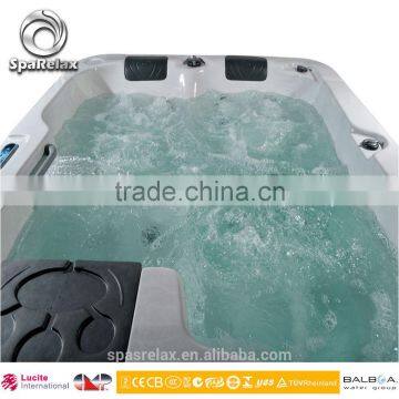 Most Fashion Promotion Lucite Acrylic Spa Bath Tub With CE Approved for 3 Aud Adults photo-3