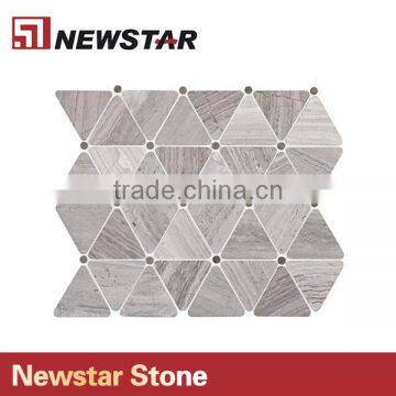 Newstar Wholesale Natural Stone White Marble Flooring Mosaic photo-3