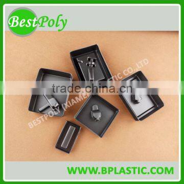 Black flock tray PS flocking tray for electronic