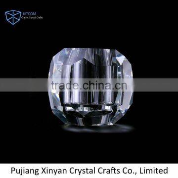 Latest OEM design clear crystal glass vase with many colors