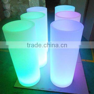 Manufacturer PE LED Round Flower Pot/PE Led Bucket With Remote Control 16 Mix Changeable Colors Die38*H115CM photo-5