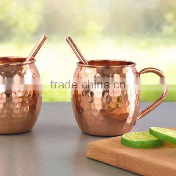 indian copper hammered moscow mule mug