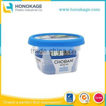 150g IML Thin Wall Plastic Coconut Yogurt Instant Pot, Packaging Bowl for Frozen Yogurt/Cream Food Products