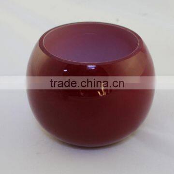 stained two colors glass vases, glass candleholders