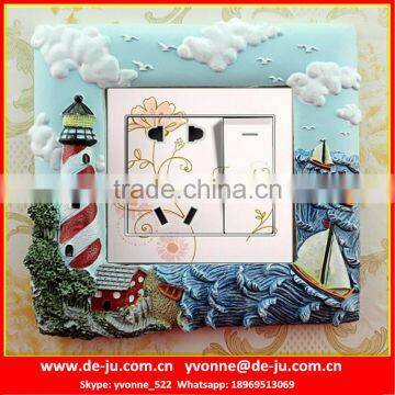 Modern Living Room Electric Switch Art Frames Sticker