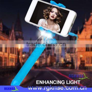 Multifunction Selfie Stick, Work as the Lazy Stand, Enhancing Light Selfie Stick photo-4
