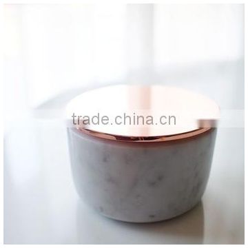 Marble Beautiful Bowl With Copper Lid