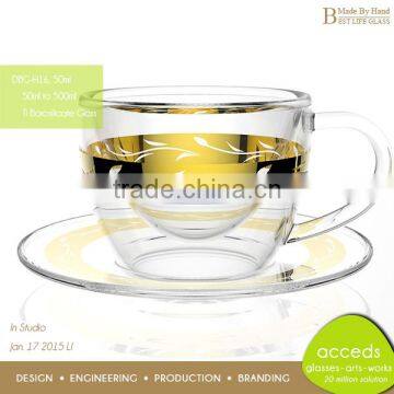 Custom Printed High Quality Glass Antique Tea Set photo-6