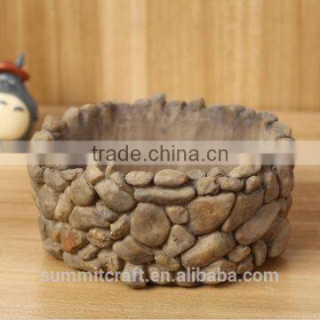 Imitation Stone Resin Small Garden Flower Pot photo-3