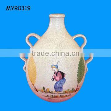 Hand Painted Ceramic wine glass bottle Wholesale
