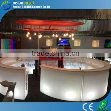 Waterproof Outdoor Plastic Lighted Illuminated LED Bar Counter