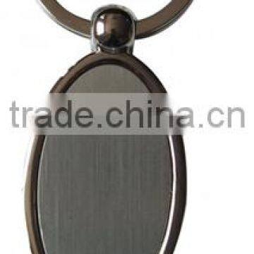 Hot sell oval shape zinc alloy custom logo gift key ring