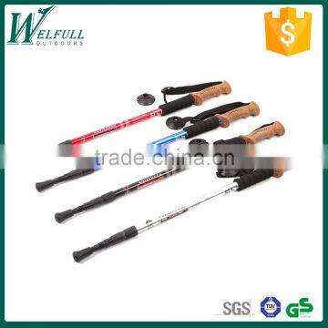 7075 Aluminum Anti-shock quick external lock trekking Pole, SZ15017