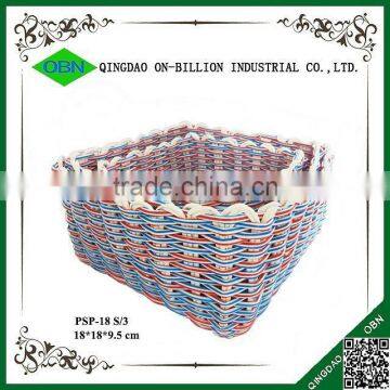 Hand Woven Decorative Plastic Rattan Storage Boxes photo-2