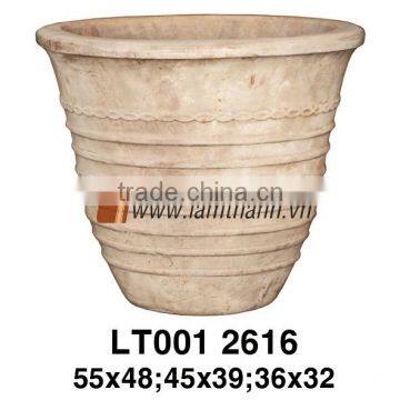 Vietnam Round High Terracotta Garden Pot