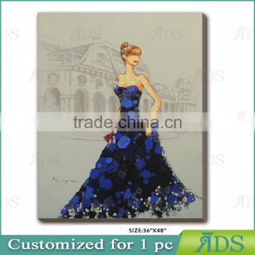 Modern Elegant Lady Art Painting