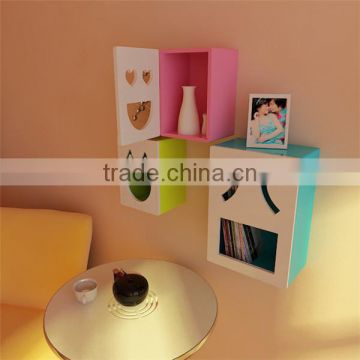 Wood Decorative Floating Wall Shelf fish shaped silicone ice tray