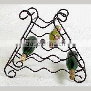 Metal craft wine rack