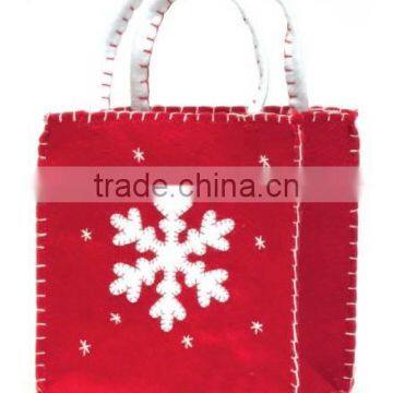 2017 Wholesale Santa Claus Gift Bag Christmas Holiday Celebrating Non Woven Tote Bag Candy Gift Bag Handbags China Suppliers photo-3