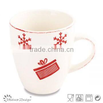Two Tone Porcelain Mug Porcelain Mug Christmas Design photo-4