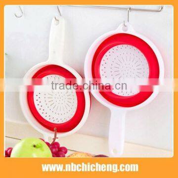 Folding Washing Vegetables and Fruit Basket With Handle Draining Basket photo-2