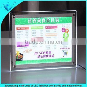 A2 Acrylic Photo Frame LED Crystal Light Frame Light Box photo-2