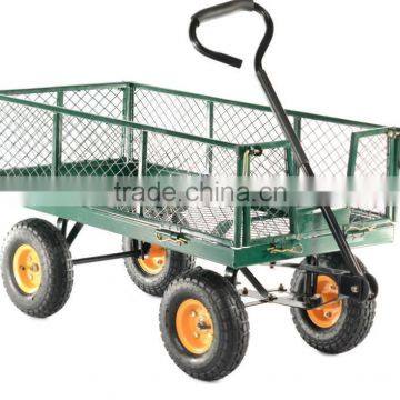 Garden Cart Mesh Hand Cart With Four Wheels Hand Trolley TC1840 photo-2