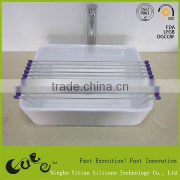 silicone dish rack/Vegetables drop frame/hot pot/roll up grid YT-Q125