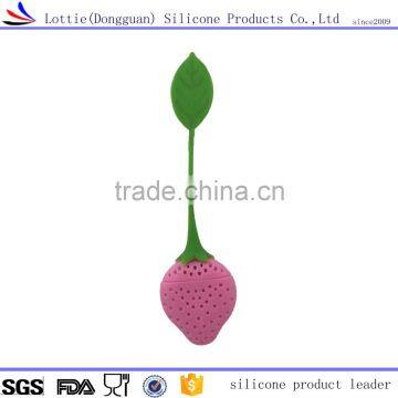 Hot fashion Eco-friendly non-toxic Strawberry shape silicone tea infuser