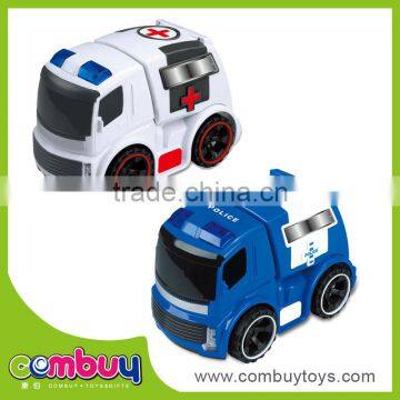 Most popular children small friction set ambulance police car toy