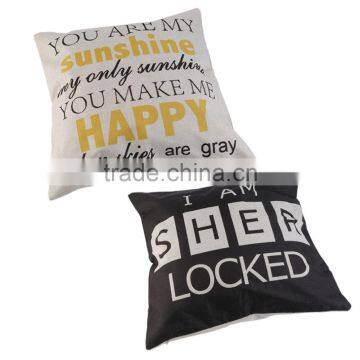1pc 2016 New Design Vintage Cotton Linen Leaning Cushion Throw Pillow Covers Pillowslip Case photo-3
