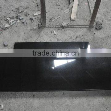 Black Granite Fireplace Hearth photo-4