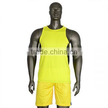 custom 100%polyester dry fit wholesale running singlet