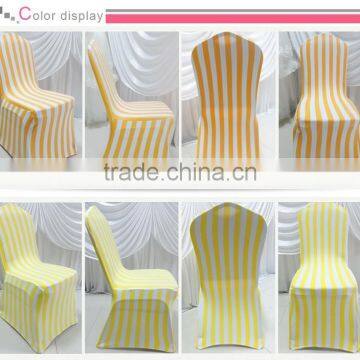 Hot Sale Elastic Spandex Stripe Chair Cover for Wedding Decoration Banquet Decoration photo-3