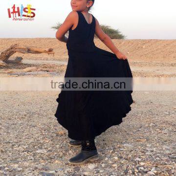 Twirling Black Modern Girls Maxi Dress Latest Jeans Tops Girl Gowns photo-5