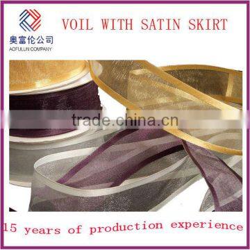 satin skirt organza ribbon for cloth