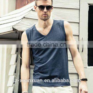 2016 Cheap Wholesale 100% Cotton Sports Vest Men photo-5