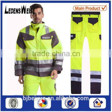 2016 customers design 3M Flame retardant high quality mebs reflective jacket