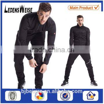 2017 top design fitted wholesale latest design mens tracksuit with slim fit size