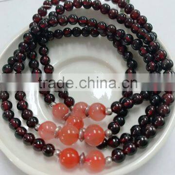 Hot Sale Natural Sterling Silver Jewelry Garnet Necklace photo-4