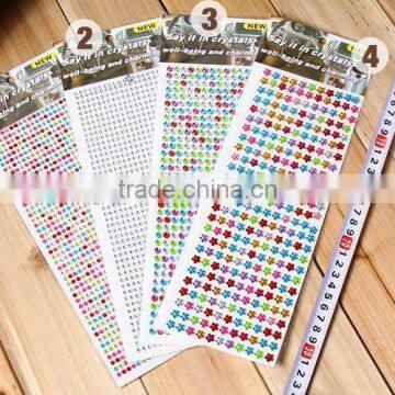 Wholesale Custom Diy Self Adhesive Back Glue Acrylic Rhinestone Sticker photo-2