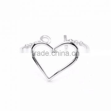 Silver Plated Bracelet, Heart Shape Bracelet, Fashion jewellery